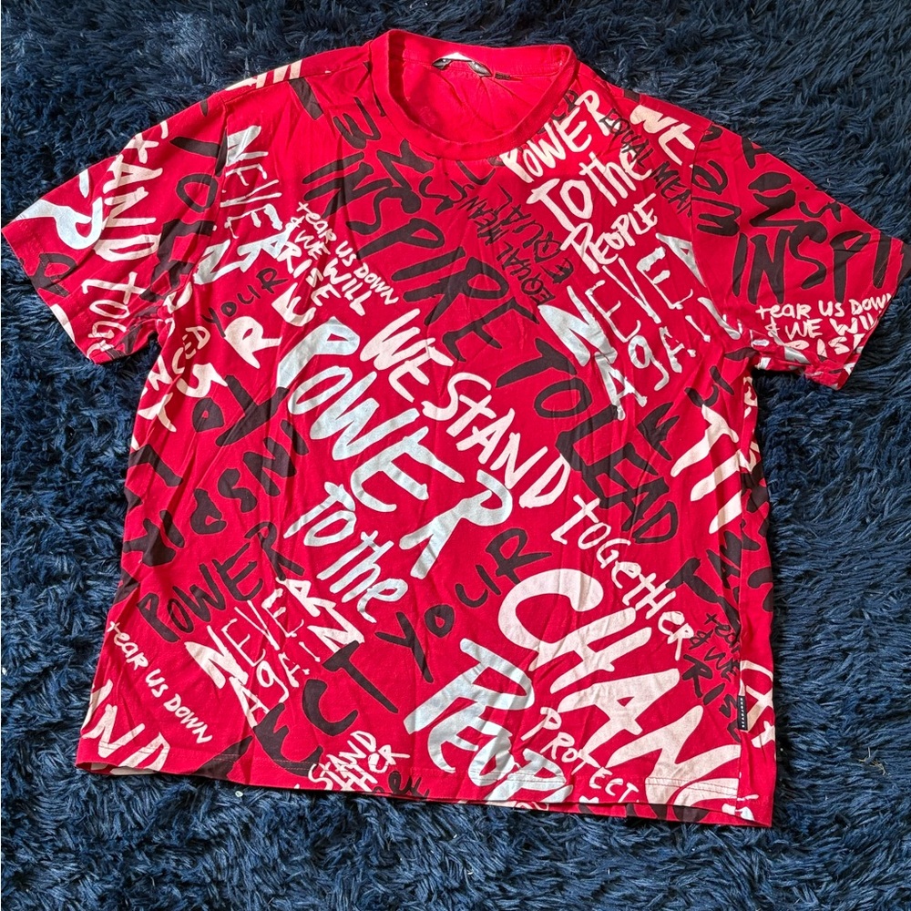 Sean John Red Graphic Short Sleeve Tee